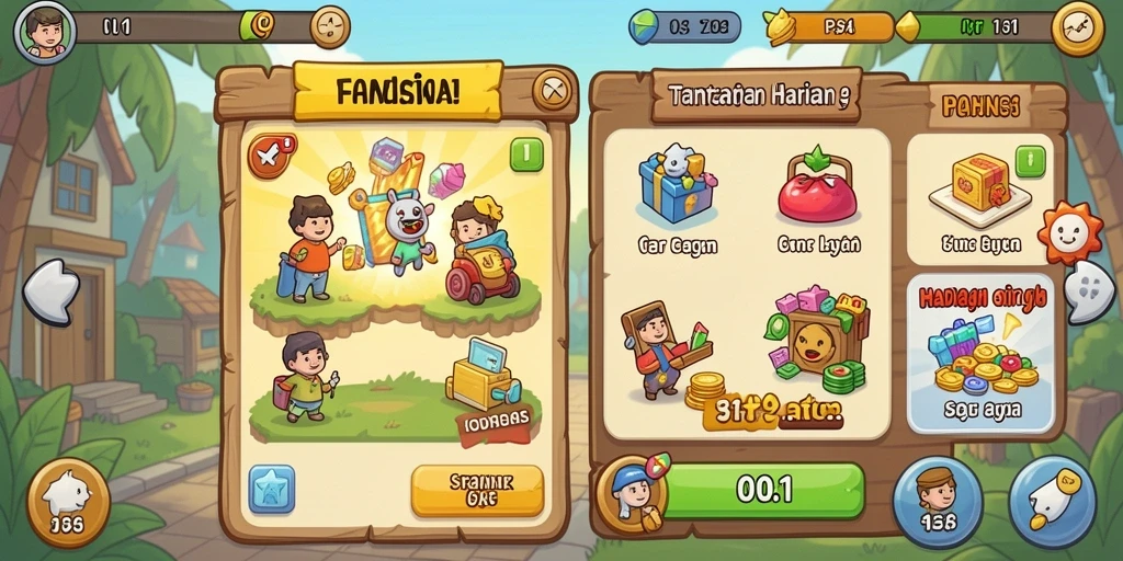 Tampilan antarmuka yang menarik dan user-friendly.