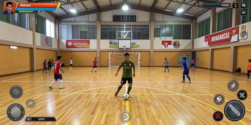 Screenshot memperlihatkan karakter utama dalam aksi.