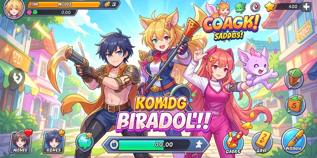 Screenshot menampilkan karakter utama dalam mode petualangan.