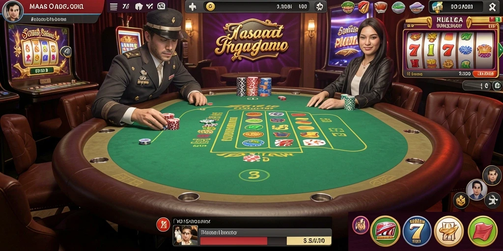 Tampilan utama game dengan desain menarik.